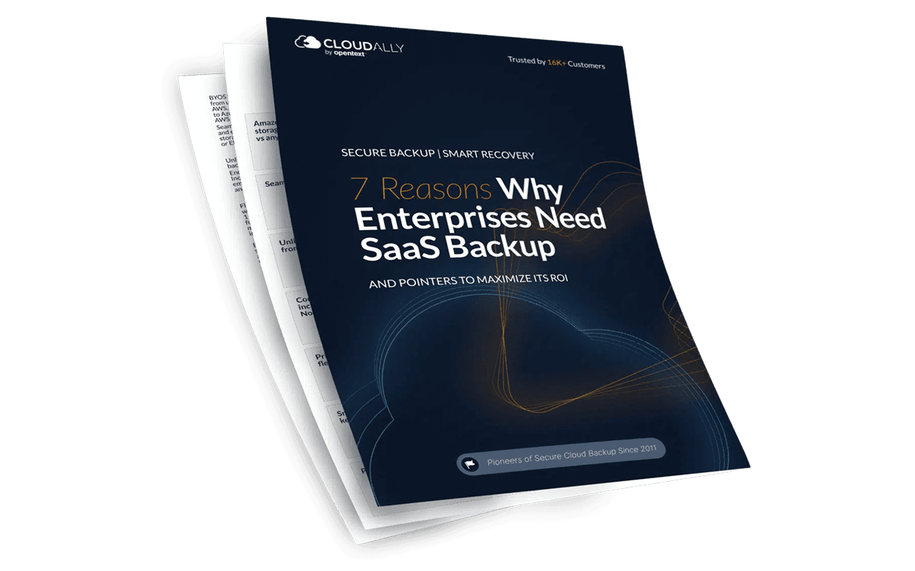Color illustration of ebook titled Why Enterprises Need Backup.