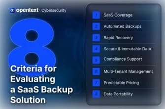 8 criteria to choose a SaaS backup solution