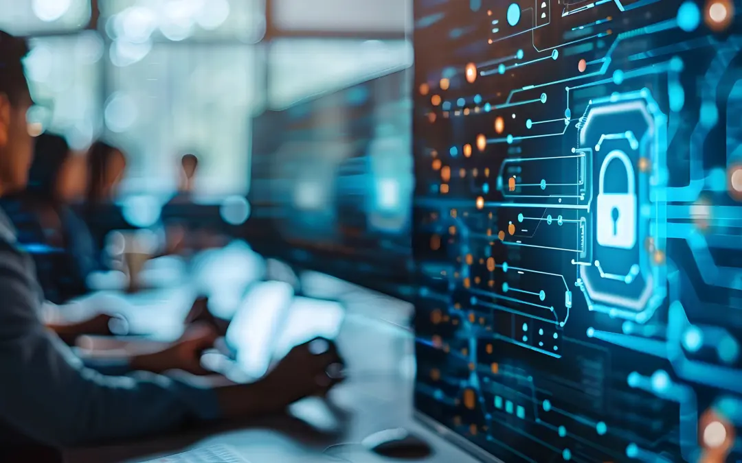 Technician viewing digital code.