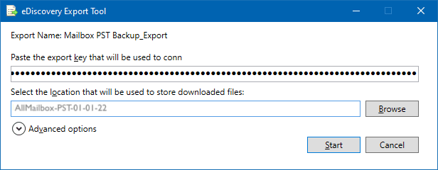 eDiscovery Export Tool: Export Office 365 Mailbox to PST