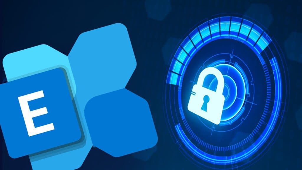 Microsoft Exchange Online security and protection lock icon