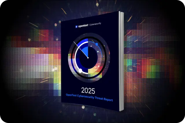 OpenText 2025 Threat Report cover