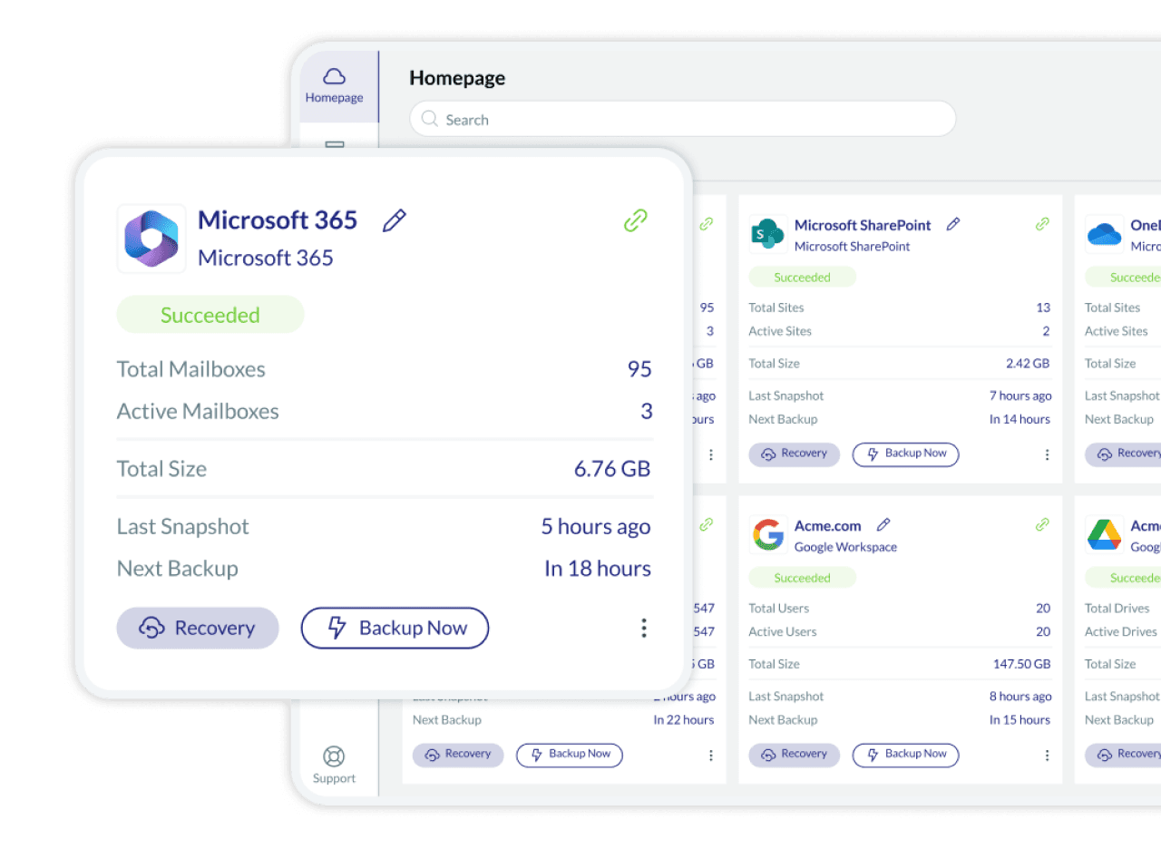 Backup on your terms with Microsoft 365
